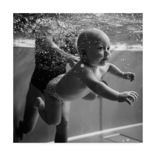 Martin Krystynek 'Underwater Swimming' Canvas Art, 35x35, Trademark Fine Art, Mfr#: 1X06073-C3535GG